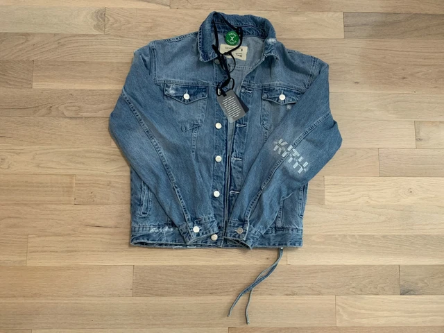 NEW KITH LAIGHT Denim Jacket Hosu 2.0 Wash Blue Size S Small