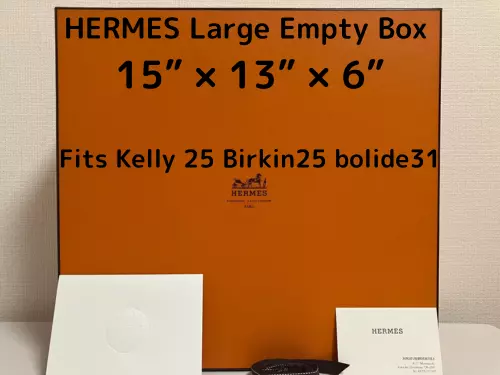 Authentic Hermes Large Empty Box 14” X 11” X 4.5” Fits Kelly 25