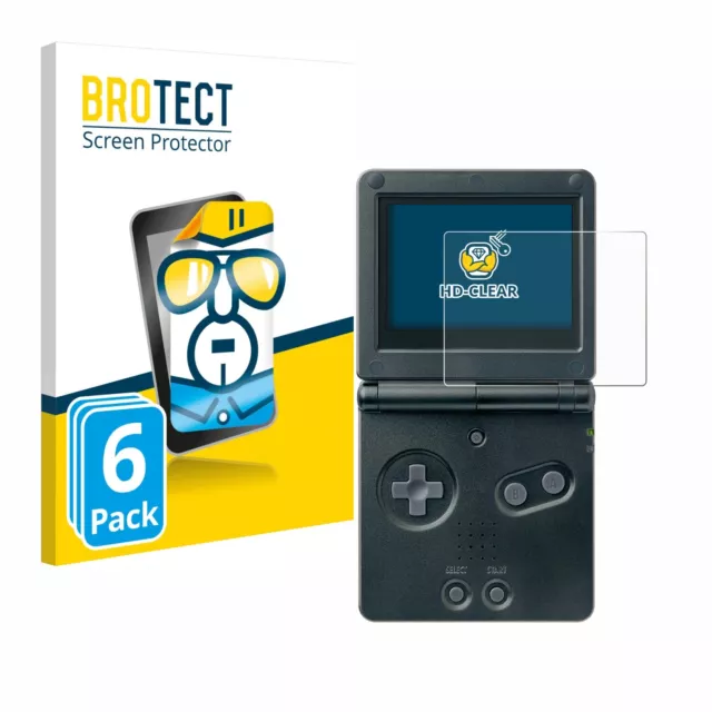 6x Film Protection Ecran pour Nintendo Gameboy Advance GBA SP Clair Protecteur