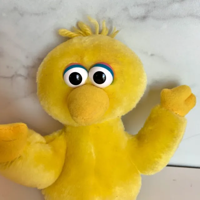 Mattel Fisher-Price Plush Sesame Street Big Bird 9" Muppets Yellow 2000 Vintage 2
