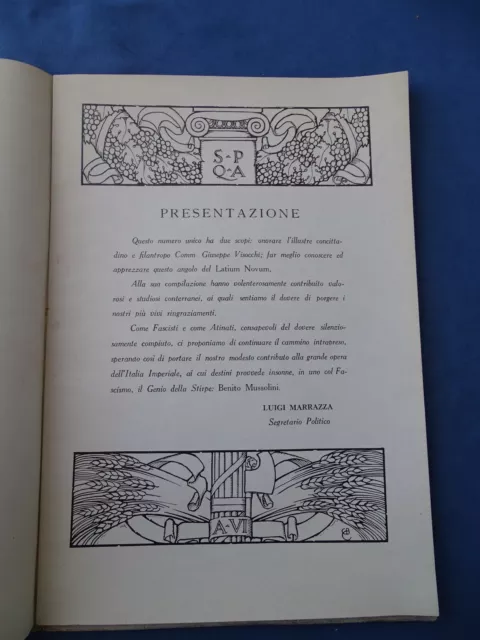 Fascismo-Atina Potens-Arte-Storia-Archeologia-Visocchi-Illustratissimo 1928-Raro 3
