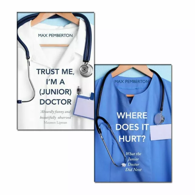 Max Pemberton 2 Bücher Sammlung Pack Set Trust Me, I'm a (Junior) Doctor Set