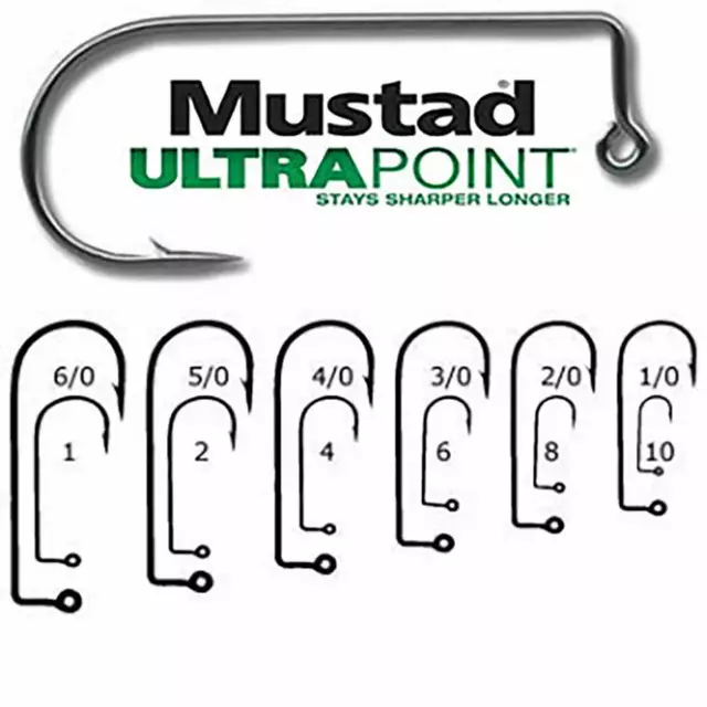Mustad 32833Np-Bn Ultra Point2X Strong 90 Degree Jig-Best Selling Hook On Planet