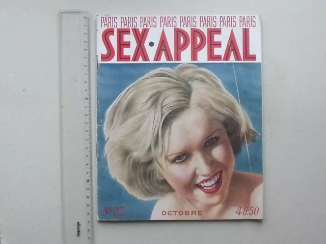 PARIS SEX APPEAL: Magazine érotique sexy: Octobre 1935 - Photos Textes Publicité