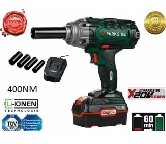 AVVITATORE A PERCUSSIONE parkside Batteria Da 20 V. EUR 99,99 - PicClick IT