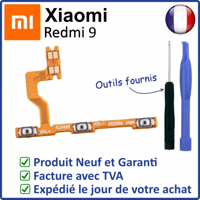 Nappe Interne Des Boutons Power On Off Et Volume + - Du Xiaomi Redmi 9 + Outils