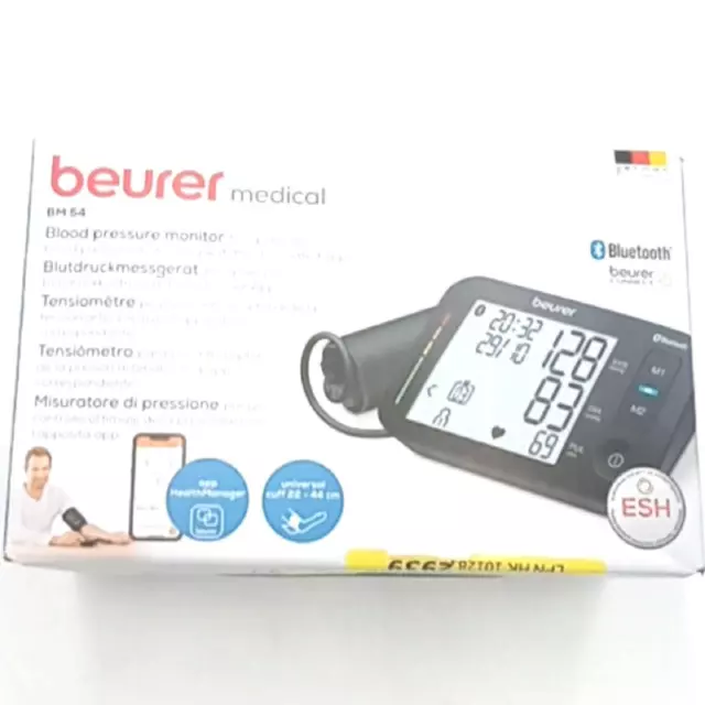 Beurer BM 54 Oberarm Blutdruckmessgerät digitaler Blutdruckmesser XL Display inn