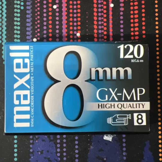 **Nuevo Sellado** Cinta de Casete de Video 120 Maxwell 8mm GX-MP Alta Calidad