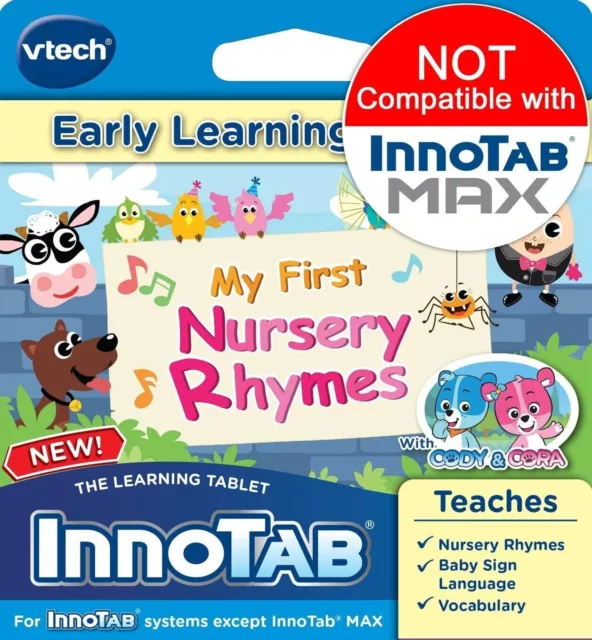 VTECH INNOTAB BABY Cody and Cora My First Nursery Rhymes Early Learning
