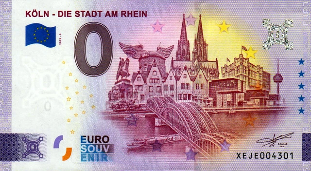 Null Euro Schein - 0 Euro Schein - Köln - Die Stadt am Rhein 2023-6