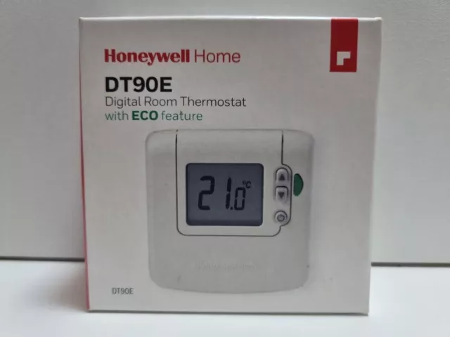 Honeywell - Digital Room Thermostat Hard Wired Unit With ECO Feature - DT90!