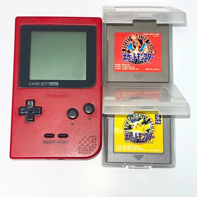 NINTENDO GAMEBOY POCKET Red Pokemon RED Yellow SET Japanese TESTED