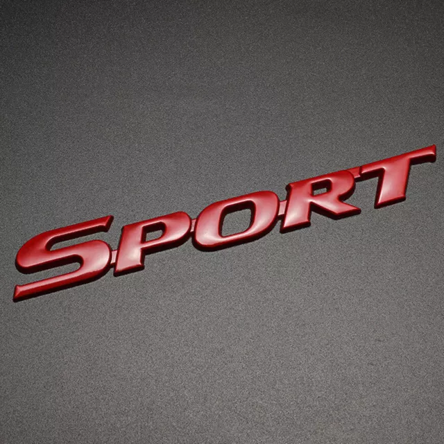 Décalque universel d'insigne d'emblème Logo SPORT métal adapté coffre voiture