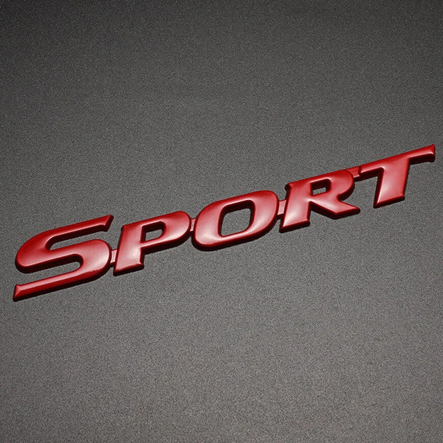 DÉCALQUE UNIVERSEL D'INSIGNE d'emblème Logo SPORT métal adapté coffre