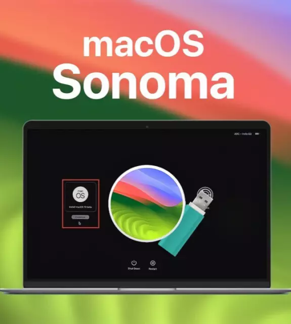 USB 64GB bootable macOS Sonoma 14 Nuovo Sistema Operativo 2023