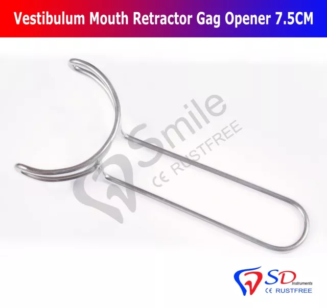 Vestibulum Bouche Rétracteur Gag Ouvre 7.5CM Implant Dentaire Chirurgie Bord Ce