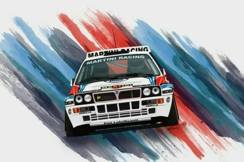 Plaque Métal Décoration Murale - Rallye Martini Racing - 30 X 20 Cm - Neuve
