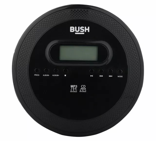 FAULTY Bush Portable Personal CD Player with MP3 Playback (No Power)