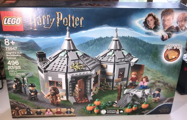 LEGO Harry Potter Hagrid's Hut: Buckbeak's Rescue 75947 Play Set 496 Pieces NEW