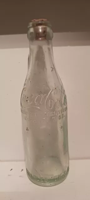 Coca Cola Soda Bottle Straight Side Charleston South Carolina sc s.c. 7oz