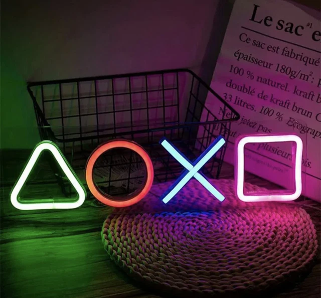Game Room Neon Sign Led PlayStation Decor Wall Hanging Bar