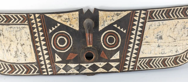 Antique Vintage Decorative African Burkina Faso Bwa Butterfly Hawk Mask 3