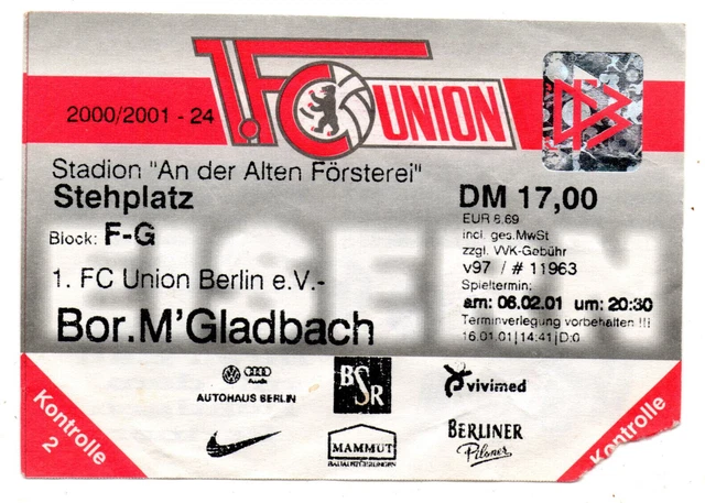 1. FC Union Berlin Matchworn-Trikot XL (DFB-Pokal-Halbfinale 2001) 5