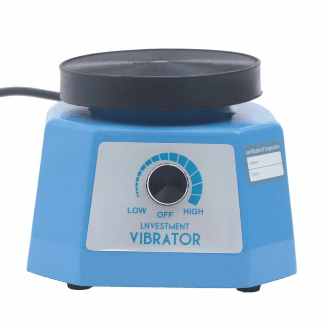 Dental Lab Vibrator Machine - 4 Round Equipment Laboratory Oscillator Shaker For Plaster Mixing