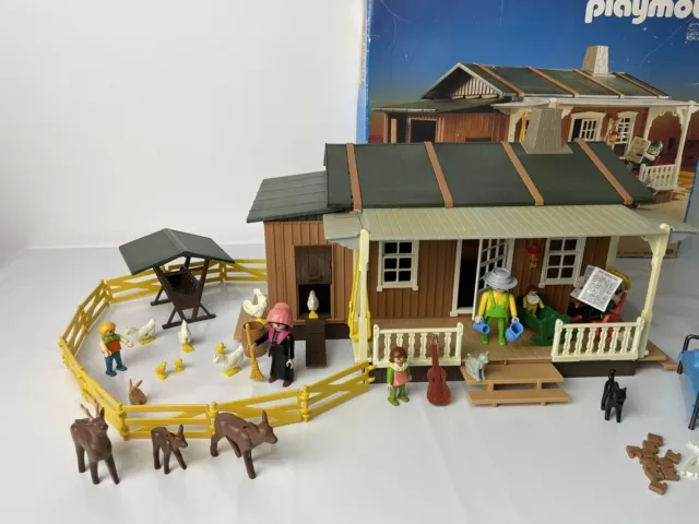 Playmobil Ranch Set Farm House 3769 Figure Vintage Anni '80 Giocattoli Set Playset In Scatola 2