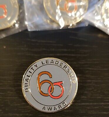 Lot of 5 Six Sigma Quality Leadership Award clutch lapel pins - 6 Sigma