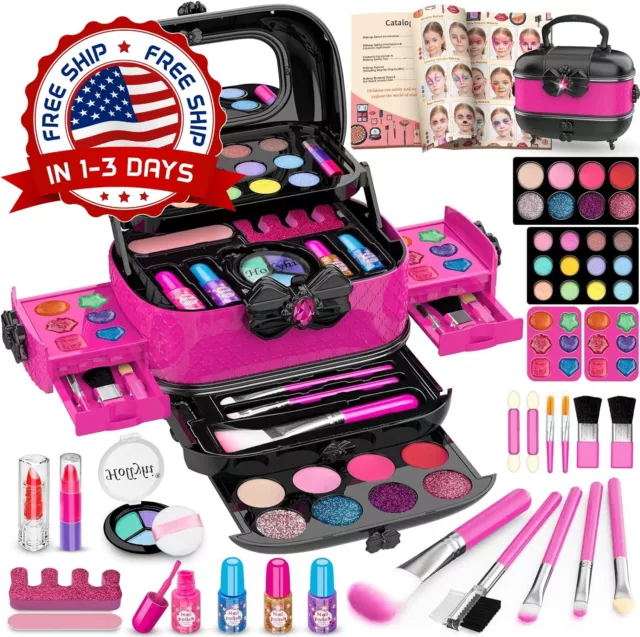 Juguetes Maquillaje Para Niños Niñas Cosméticas Juego De Maquillaje Para Niñas...