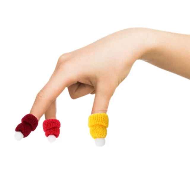 dekoration Diy Dekoration Winzige Strick mützen Miniatur-Hüte Hüte Daumen kappe