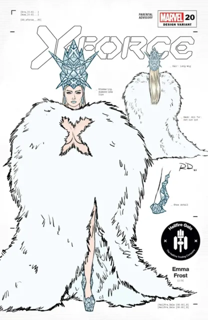 X-Force #20 1:50 Dauterman Emma Frost Design Variant Marvel Comics Eb120