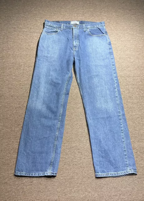 VINTAGE Levis Jeans Relaxed Fit Straight Leg Blue Denim Cotton Mens 36x34 Y2k