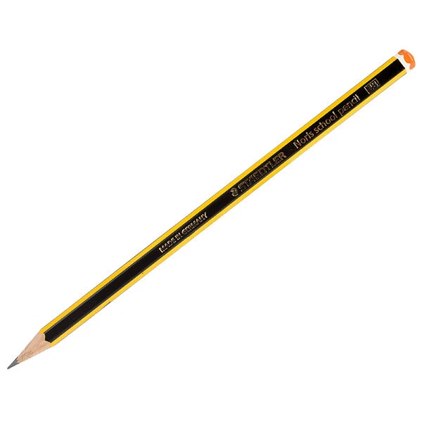 Staedtler Noris 120 Matita In Grafite, Mina HB, Fusto Esagonale Giallo E Nero Confezione 3 Pezzi 33817