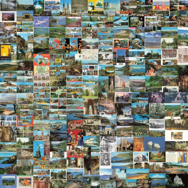 Job lot of (200+)  Postcards - 1960s to  2010s Mixed Lot Scenic/Tourist