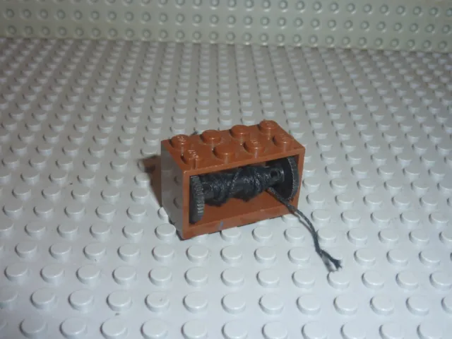 RARE Treuil LEGO PIRATES OldBrown winch ref 4209 / Set 10040 6285 6274