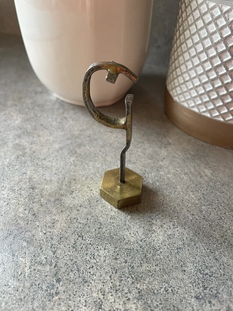 VINTAGE BRASS SYDNEY Glider 1965 Curved Cross Symbol Abstract Art Religious 20 99 PicClick