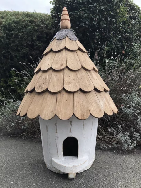 Bird House Dovecote style Vintage Bird box half Round wall Barrel Bird House -