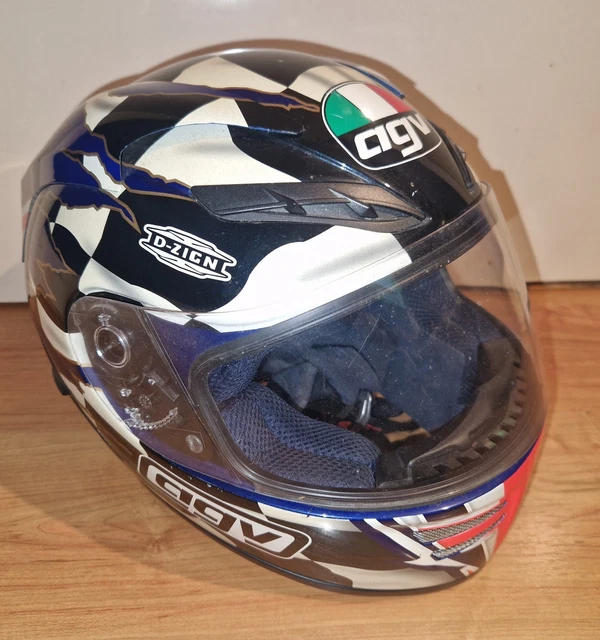 agv bulldog helmet AGV STEALTH D-ZIGN British Bulldog Motorbike Motorcycle Helmet Small 55-56  CM £49.99