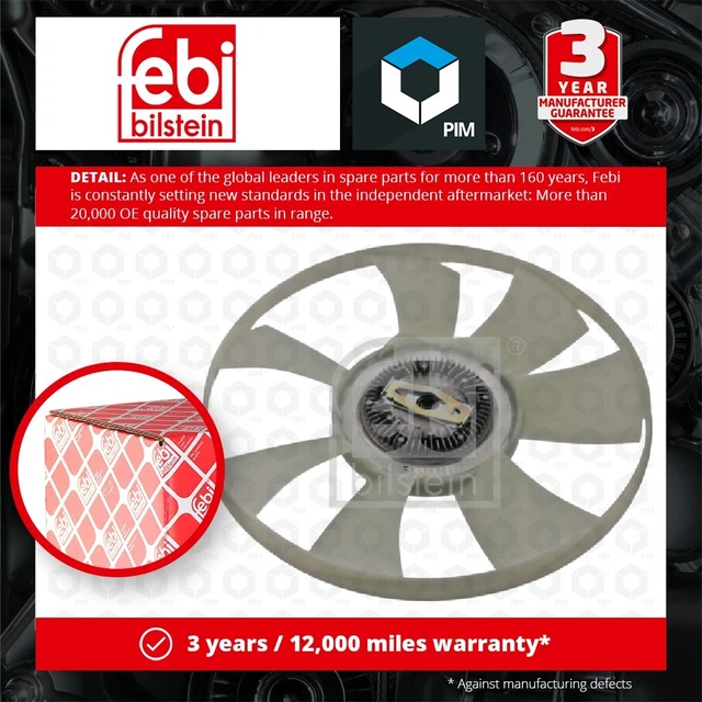 Ventola radiatore accoppiamento viscoso adatto a MERCEDES SPRINTER 2.2D 2006 su frizione Febi