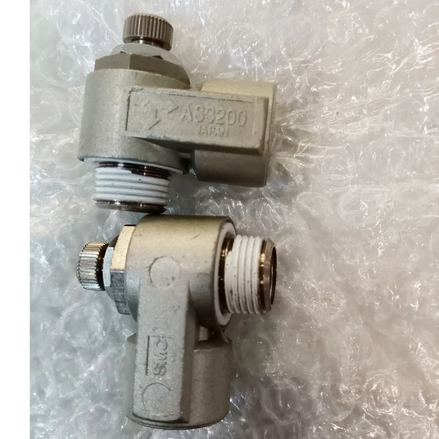 SMC AS2200-02-S Pneumatic Flow Control,Piping Type: Elbow,Metering: Meter Out