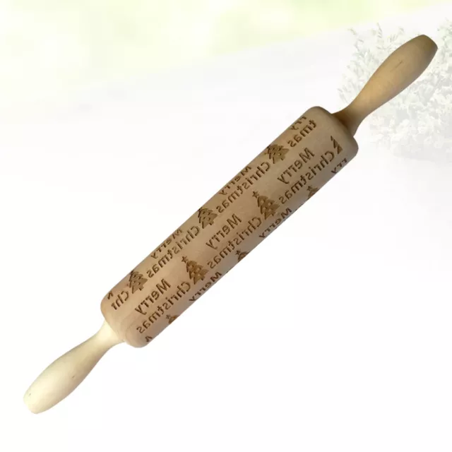 Baking Rolling Pin Kitchen Dough Roller Non Stick Solid Wood