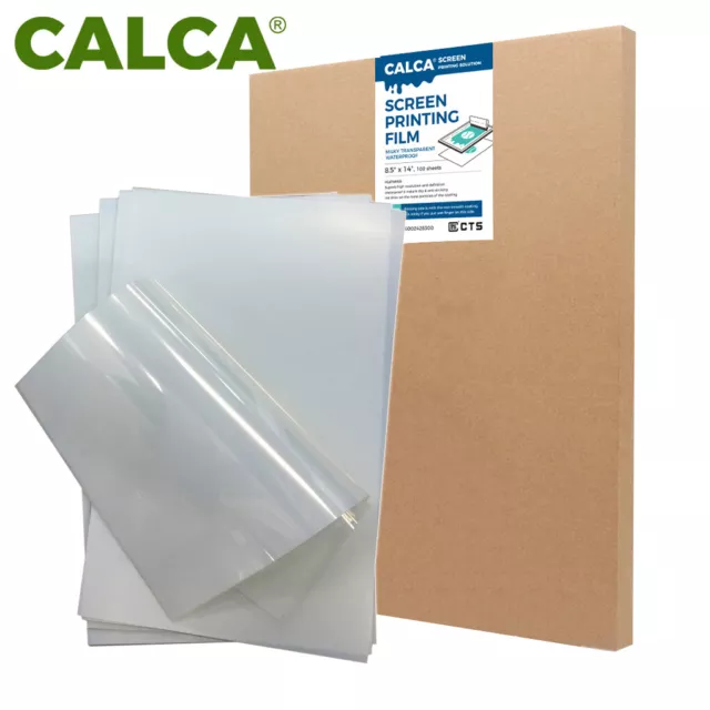 "Película de transparencia de inyección de tinta impermeable para impresión de pantalla CALCA 100" hojas