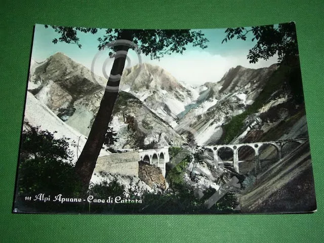 Cartolina Alpi Apuane - Cave di Carrara 1955 ca.