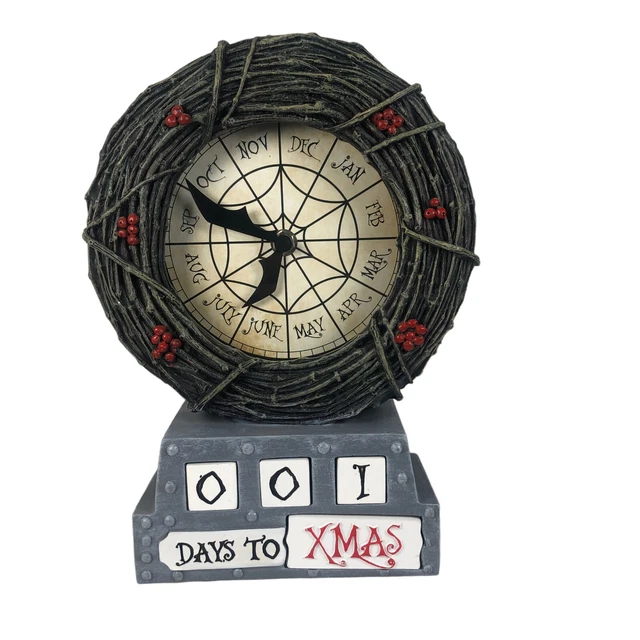 DISNEY THE NIGHTMARE Before Christmas Countdown Table Clock Halloween