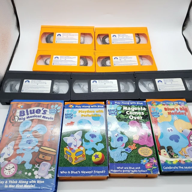 BLUE’S CLUES VHS Lot of 8 Nick Jr Alphabet Power, Snack time