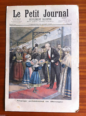 Le petit journal 1905 congrès régionaliste en bretagne sauvegarde costume breton 
