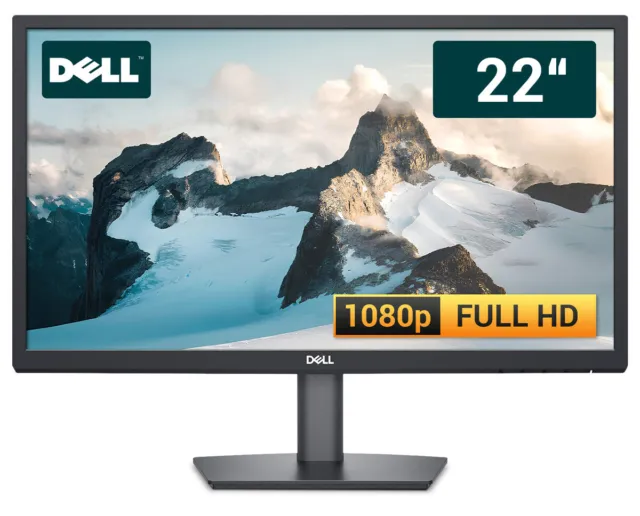 Dell E2223HV 22 Zoll Full HD TFT Bildschirm VGA & DVI - NEU OVP 2 Jahre Garantie