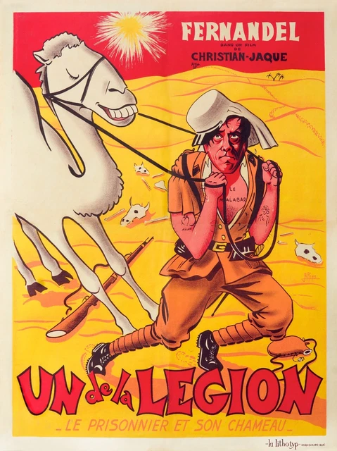 Un De La Légion, Fernandel, Repro Affiche De Cinema Vintage (40X60)